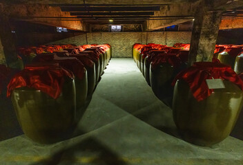 Chinese liquor in the cellar