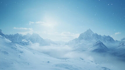 Fototapeta premium powerpoint and slides background high altitude scenery snowy mountain