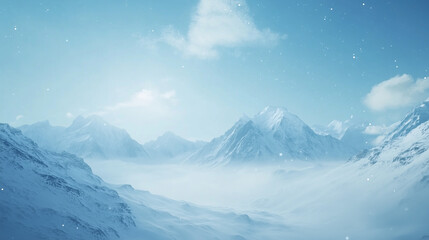 Fototapeta premium powerpoint and slides background high altitude scenery snowy mountain