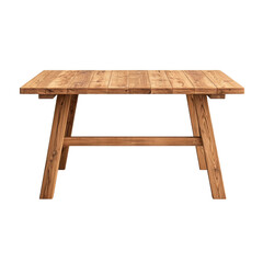 Fototapeta premium Simple Wooden Table with Clean Lines and Smooth Finish