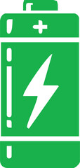 Battery charging phone icon vector. Charge, charger, energy, vector, phone, power, battery, level, recharge, low. Can use for banner, web design, poster. Vecto
