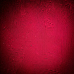 Black raspberry red rough painted surface. Toned old wall. Viva magenta color. Dark colorful grunge texture background for design. Brush strokes. abstract colorful texture background.