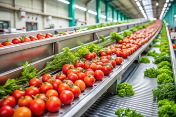 Minimalist Food Processing: Tomato & Herb Packaging Facility