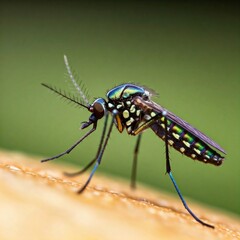 A macro photography of a dragonfly in warm tone color. Close up photo for education. Detailed and defocused background.