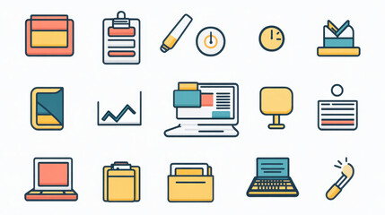 Infographics & Data Visualizations: Icons and Illustrations: Tools like Flaticon or Noun Project offer a variety of icons that represent remote work, collaboration, flexible work schedules