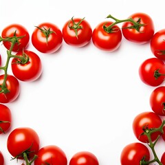 frame made of tomatoes