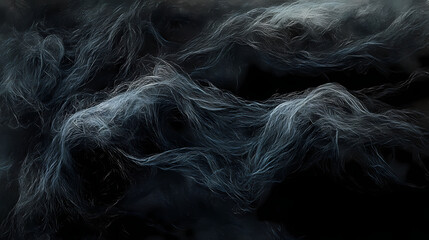 Obraz premium Weaving silken threads amidst a dark abstract background with subtle hints of sleep and slumber, subconscious, shadows, mystic, calmness. Silken. Illustration