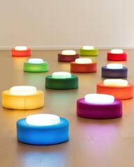Colorful Modern Seating Arrangements for Creative Spaces