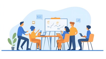 Team Meeting Discussing Business Growth Strategy