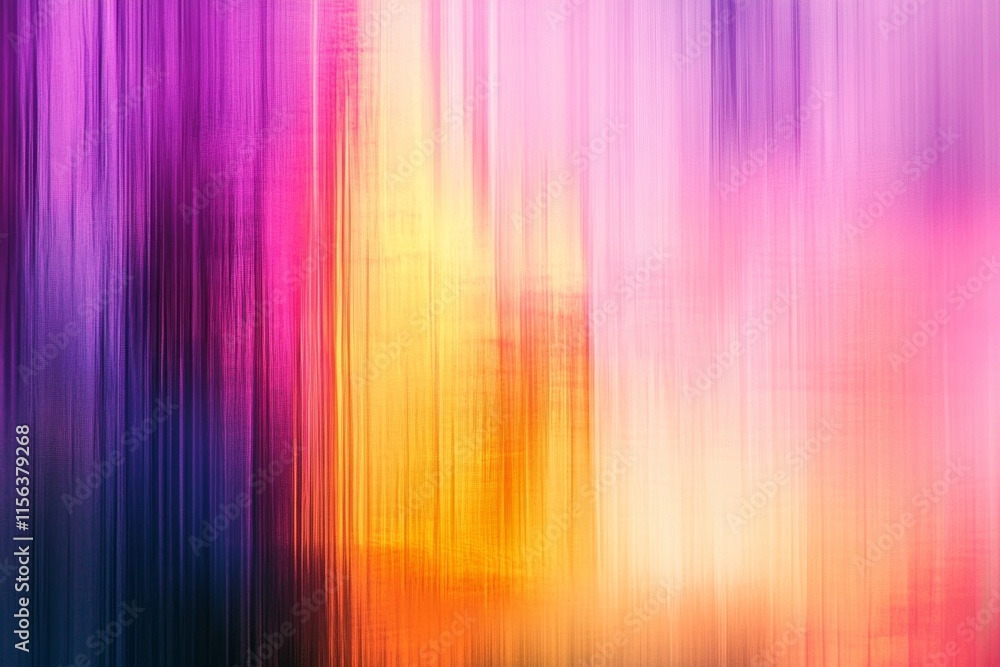 Poster dynamic abstract image featuring vibrant vertical lines and a colorful gradient, perfect for modern 