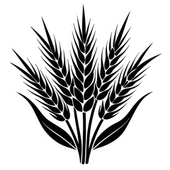 Golden harvest. Golden harvest white background.