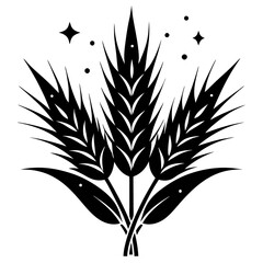 Golden harvest. Golden harvest white background.