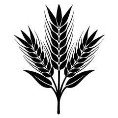Fototapeta premium Golden harvest. Golden harvest white background.