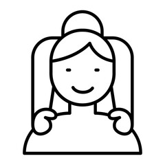 Shoulder Massage outline icon