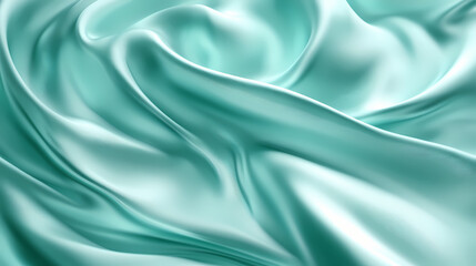 Obraz premium Softly rippling teal water surface with subtle abstract silken waves, waves, peaceful. Silken. Illustration