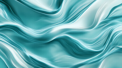 Obraz premium Softly rippling teal water surface with subtle abstract silken waves, peaceful, waves. Silken. Illustration