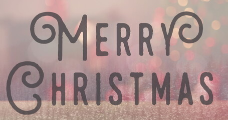 Image of christmas greetings text over christmas trees © vectorfusionart
