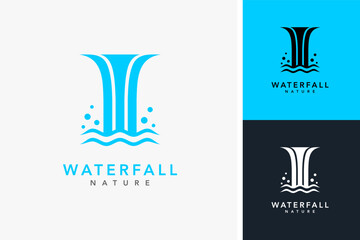 Waterfall logo design