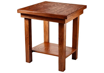 Coffee table isolated on a transparent or white background