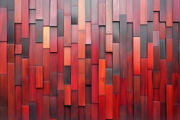 Fototapeta premium Red wood plank wall texture background. Ideal for design projects needing a rustic, rich, and warm aesthetic.