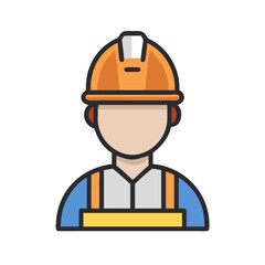 construction worker icon design
