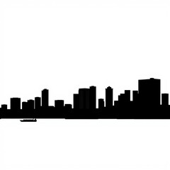 Honolulu skyline minimal. skyline silhouette. cityscape illustration architecture city 