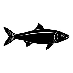 Herring silhouette vector