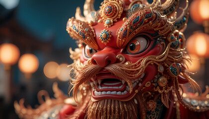 Obraz premium A chinese new year 2025.bokeh background