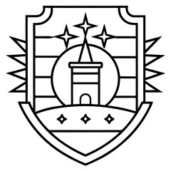 Advertisement Line Art Vector Illustration