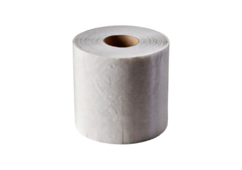 Rolls of white toilet pape isolated on a transparent or white background