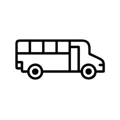 school bus icon design