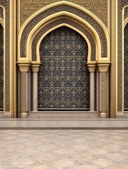 Obraz premium Islamic Architecture Archway Entrance