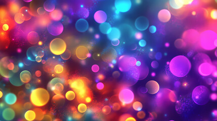 Fototapeta premium Colorful 3d neon light refractions on a seamless background. Silken. Illustration