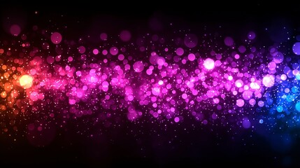 Obraz premium Abstract Rainbow Bokeh Background Colorful Lights Glowing Sparkle Soft Focus