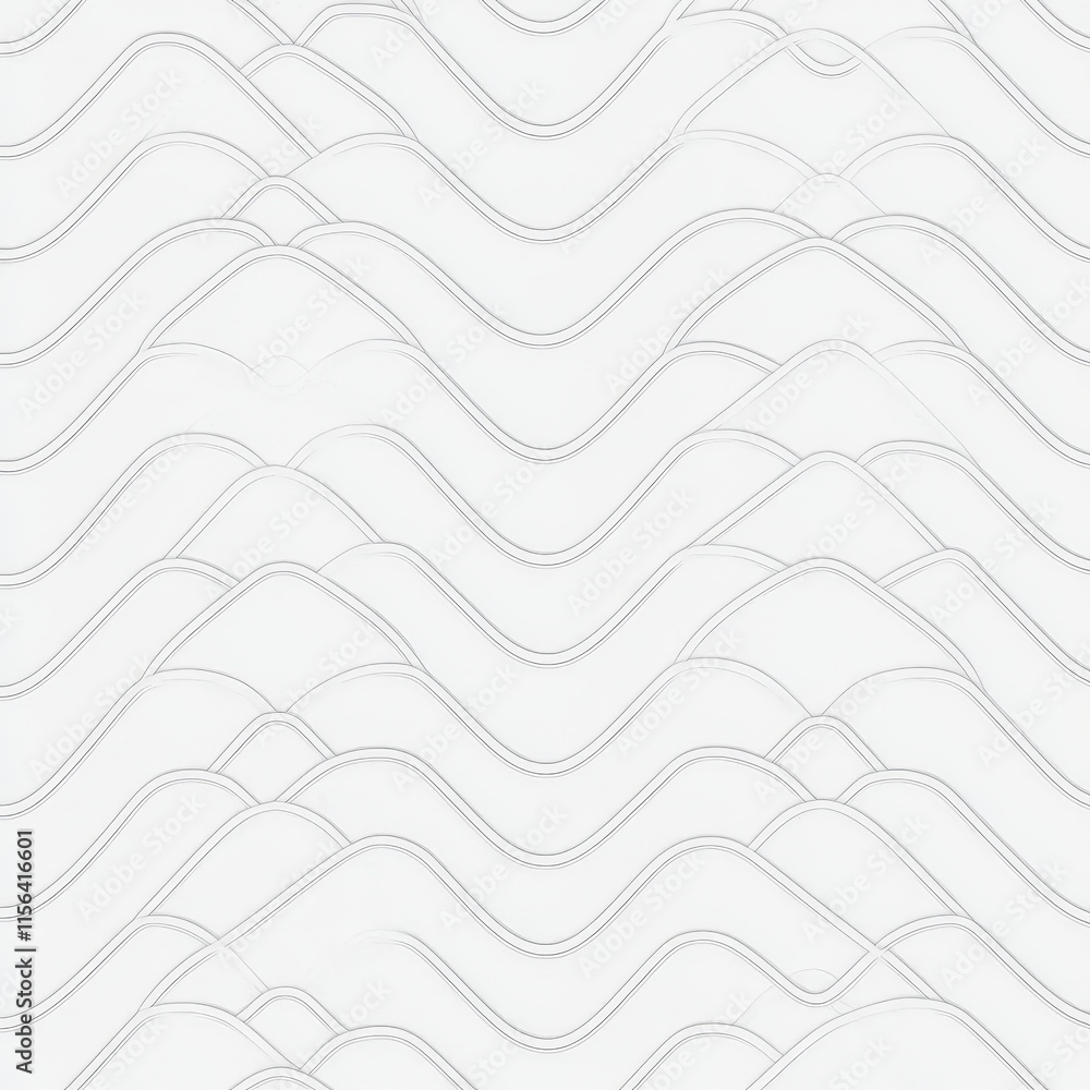 Poster elegant white wave pattern seamless texture background for design projects