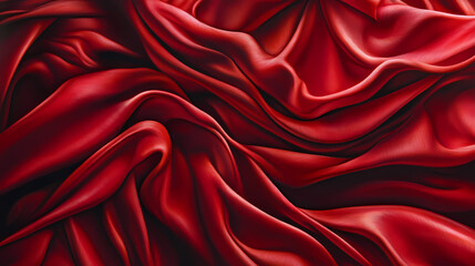 Obraz premium A symphony of folds, where light dances on the silken surface, creating an elegant interplay of shadow and form. Silken. Illustration