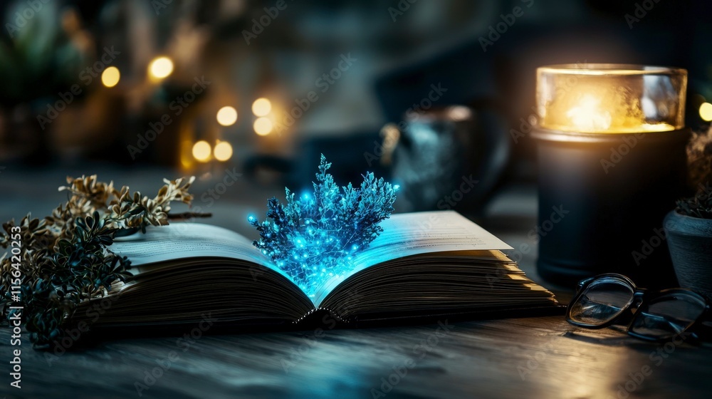 Poster mystical diary unveils secrets at twilight enchanted setting dreamlike imagery ethereal atmosphere