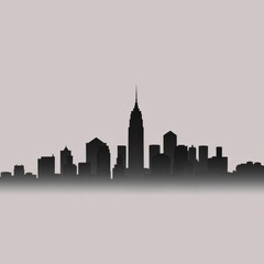 Obraz premium New orleans transparent layers gradient landmarks skyline. generative ai. skyline silhouette. cityscape illustration architecture city 