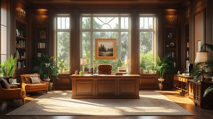 Luxury Home Office Interior Design