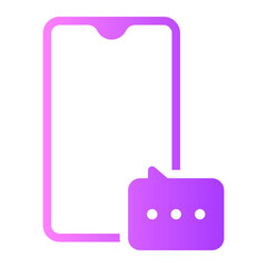 conversation gradient icon