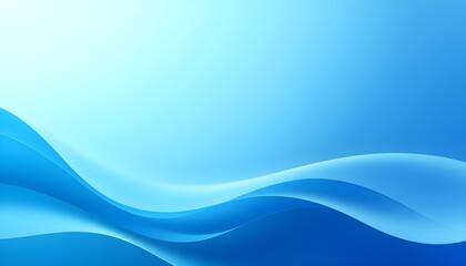 Fototapeta premium Abstract Blue Waves Background Design