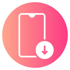 down arrow gradient icon