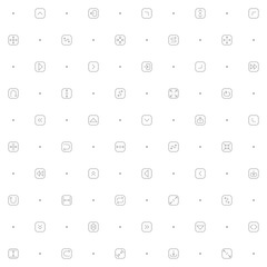 Seamless pattern with arrows icon on white background. Included the icons as basic, infographic, navigation, direction, chevron, cursors, selection And Other Elements.
