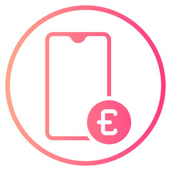 euro gradient icon