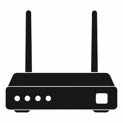 Router Silhouette Vector Art