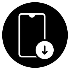 down arrow glyph icon