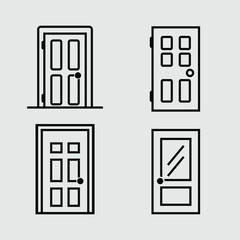 house door icon simple