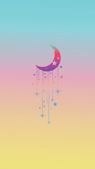moon and stars wallpapers for mobile phones and backgrounds Wallpapers featuring foliage usually feature a natural and lush aesthetic