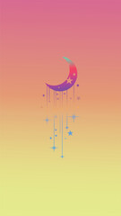 moon and stars wallpapers for mobile phones and backgrounds Wallpapers featuring foliage usually feature a natural and lush aesthetic
