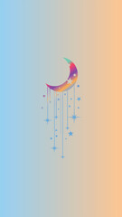 moon and stars wallpapers for mobile phones and backgrounds Wallpapers featuring foliage usually feature a natural and lush aesthetic